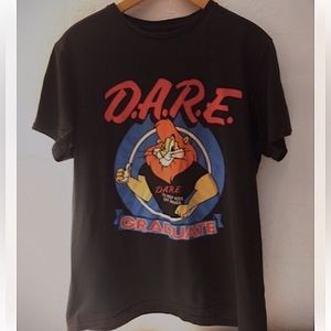Vintage D.A.R.E. T-Shirt With OG Lion Mascot